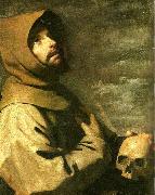 Francisco de Zurbaran st. francis meditating oil painting reproduction